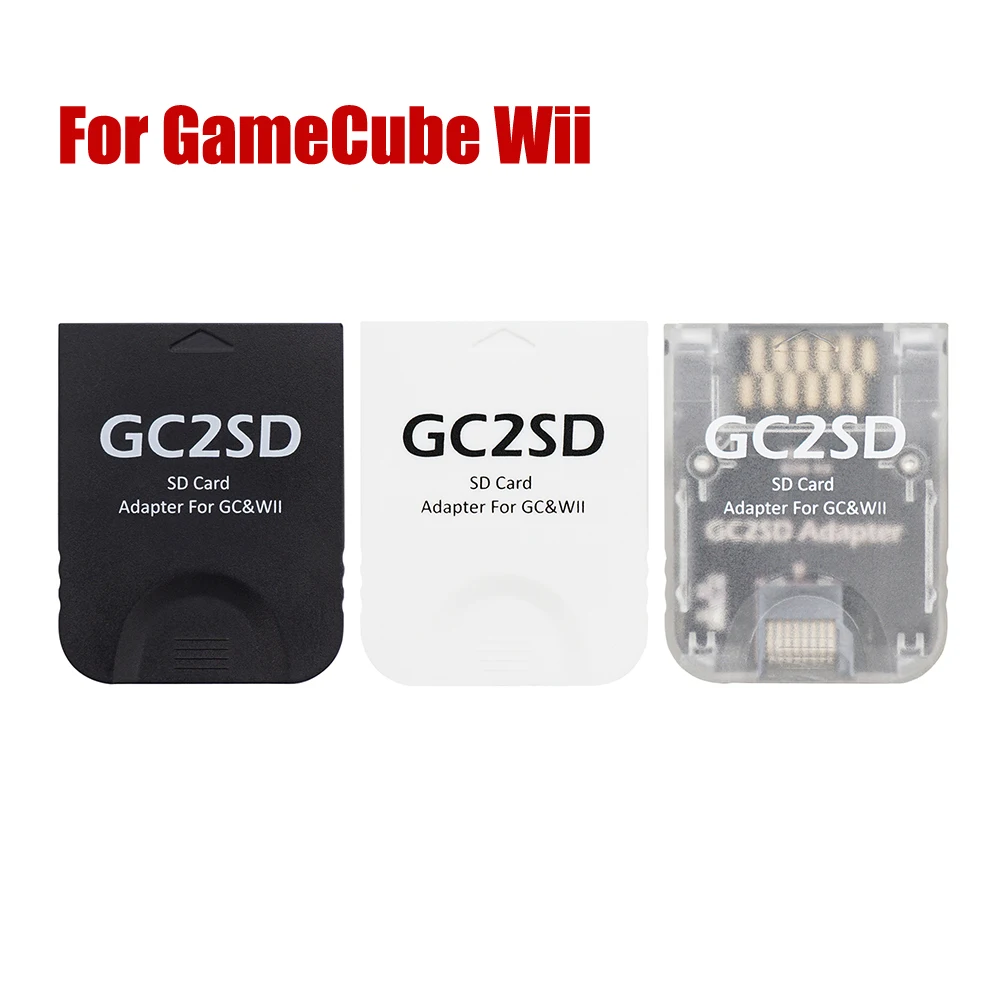 GC2SD Card Adapter for Micro SD Plug and Play Professional Memory Card Reader for GameCube Wii Game Consoles Accessories