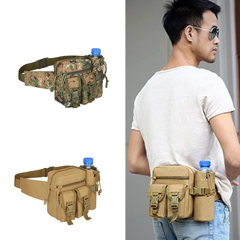 New Tactical Hiking Travel Large Mens Chest Waist Bag Running Bum Bag Tactical Fanny Pack For Daily Life Cycling Camping