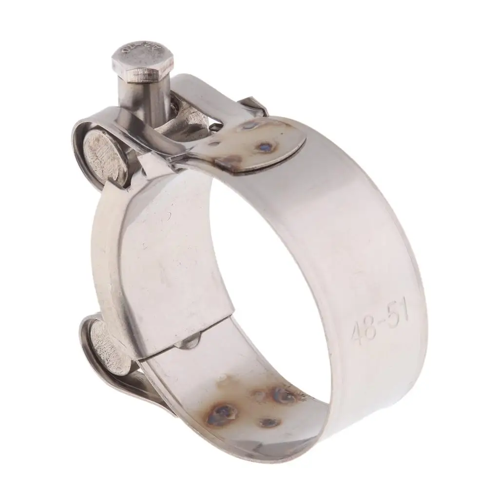 

6 Performance Stainless Steel Banjo Clips for Motorcycle Exhaust Clamps