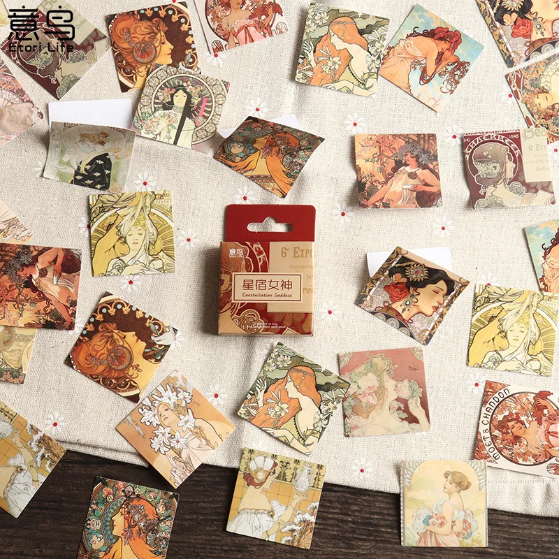 

46pcs/lot Kawaii Stationery Stickers constellation goddess Decorative Mobile Stickers Scrapbooking DIY Craft Stickers