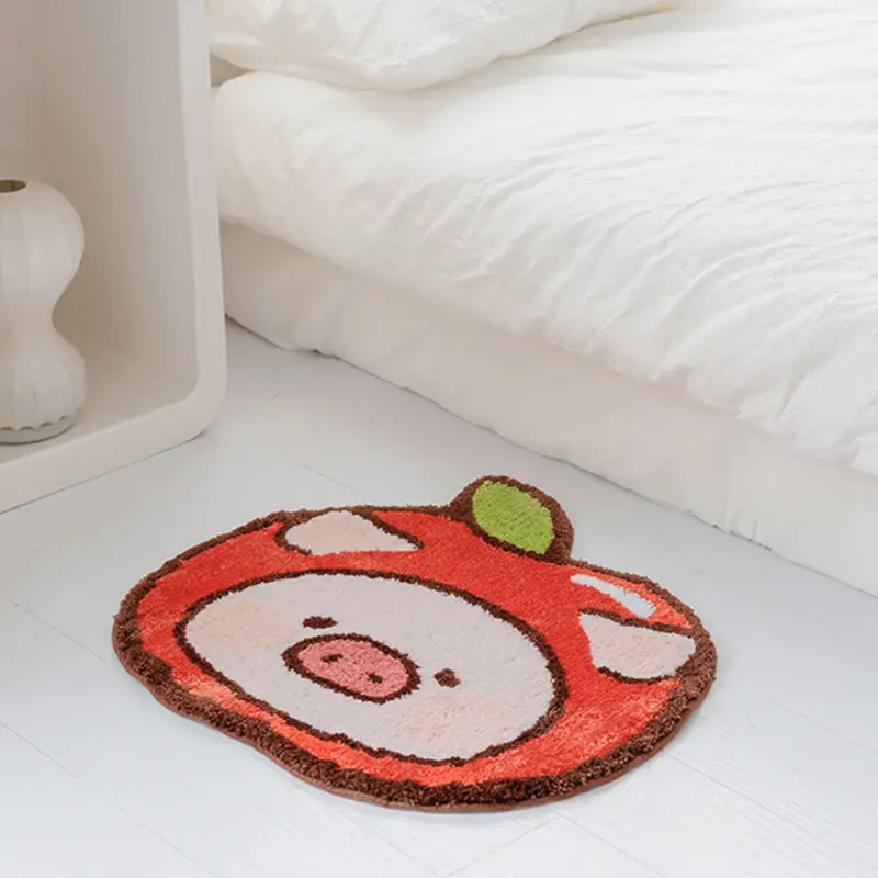 

Мягкий коврик для ванной LULU Pig, впитывающий ковер, коврик для двери ванной комнаты, домашний коврик