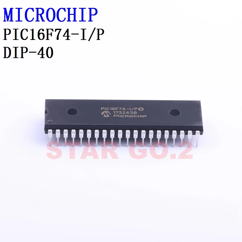 

2PCSx PIC16F74-I/P DIP-40 MICROCHIP Microcontroller
