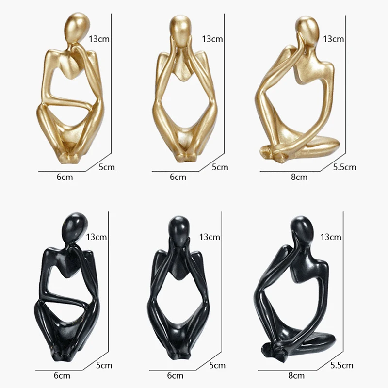 3 шт. статуи из смолы для украшения дома