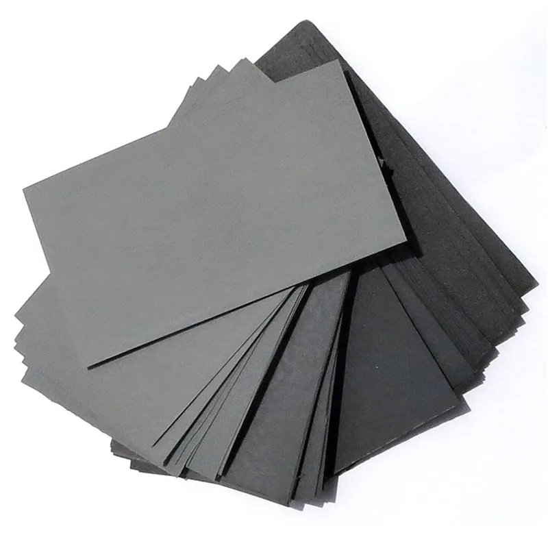 

10pcs Sandpaper Wet / Dry 3in*5-1/2in 600/800/1000/1200/1500/2000/2500Grit Water/Dry Abrasive For Wood Metal Polishing Automoti