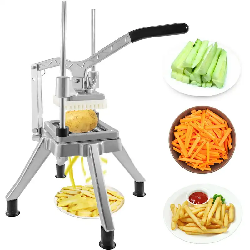 

Commercial Vegetable Fruit Chopper 1/4in Blade Heavy Duty Professional Food Dicer Kattex French Fry Cutter Onion Slicer Stainles