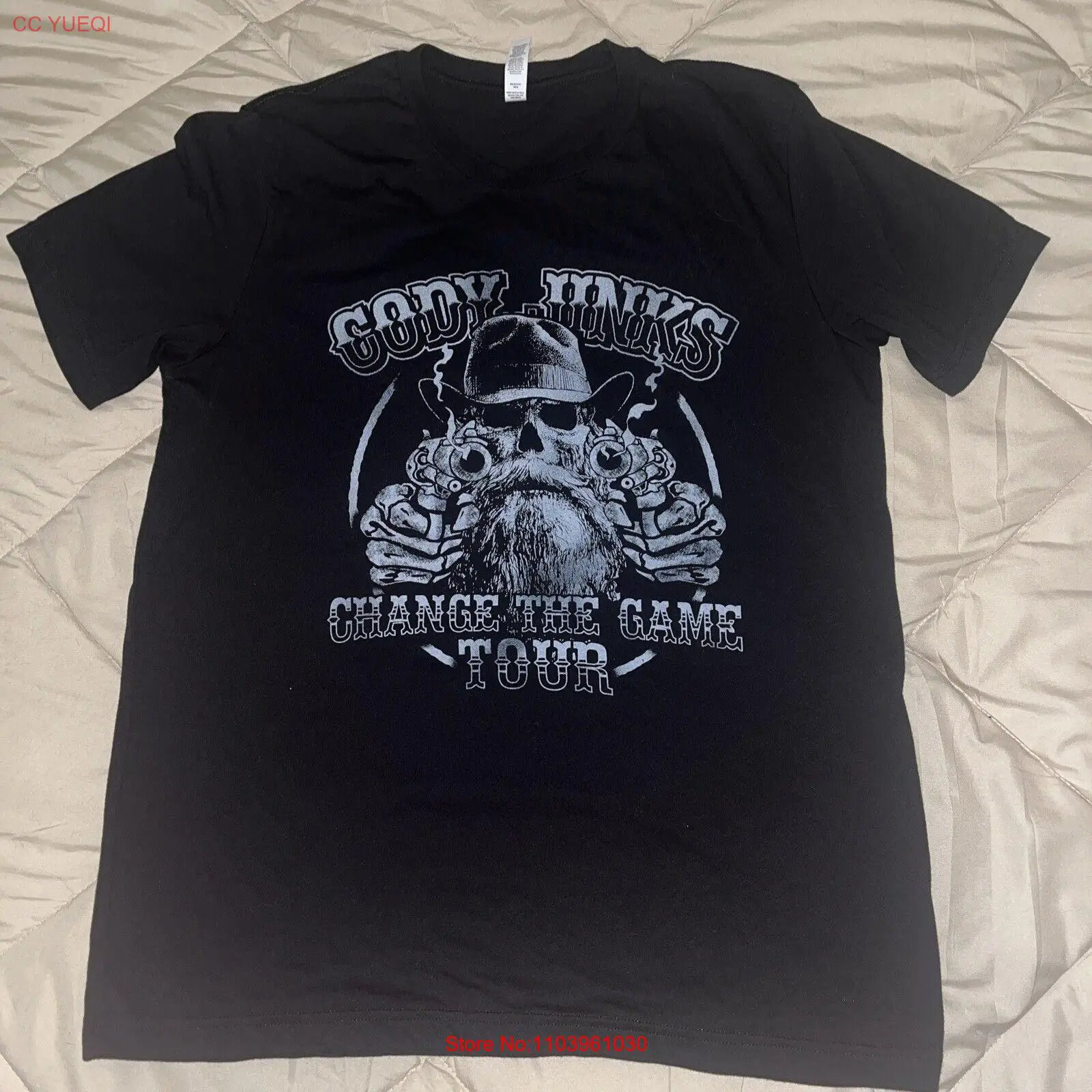 Мужская футболка Cody Jinks для поездок на кантри концерт черная хлопковая большая NWOT