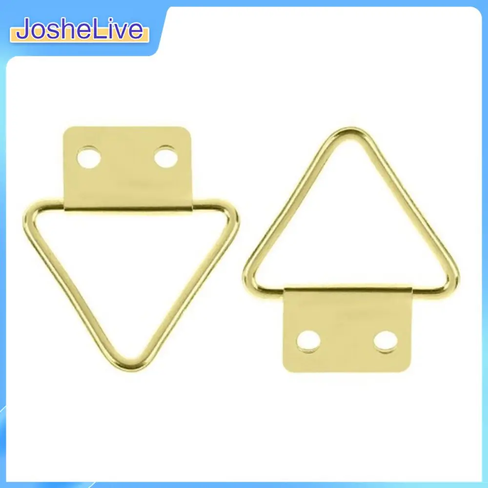 

3.2 X 2.85cm 20pcs Big Triangle Double Hole Hanging Picture Frame Hardware Hook Metal Hook Home Decor Frame Holder Accessories