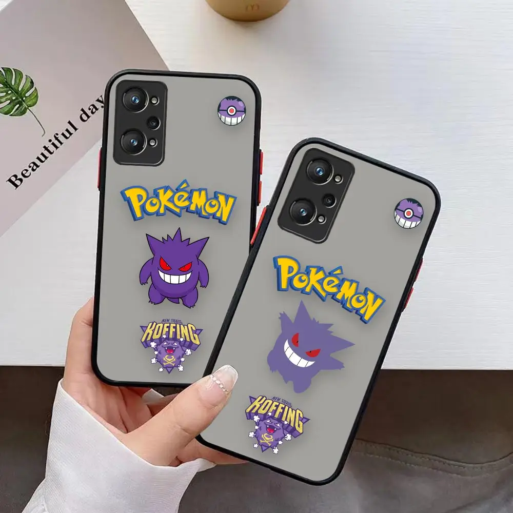 

P-Pikachu Pocket Monster Shockproof Case For Realme 3 5 6 7 7I 8 8I 9 10 GT MASTER NEO2 X7 XT PRO 5G PLUS Case Funda Coque Capa