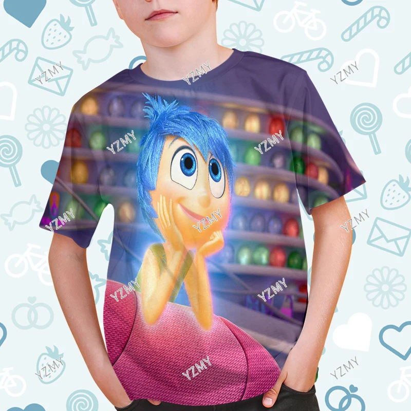 Новинка 2024 мужская и женская модная 3D Одежда большого размера Disne Yinside с коротким