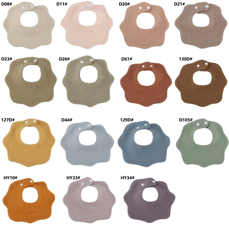 

Baby Cotton Gauze Petal Pure Cotton Bib Baby Saliva Towel Newborn Burp Cloths