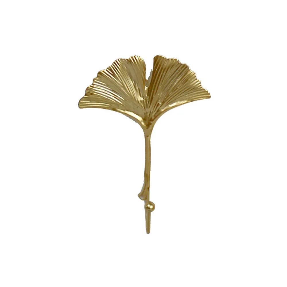 

Home Decoration Self Adhesive Storage Hook Luxury Golden Coat Holder Rack Wall Coat Key Hanger Free-Hole Wall Hanging