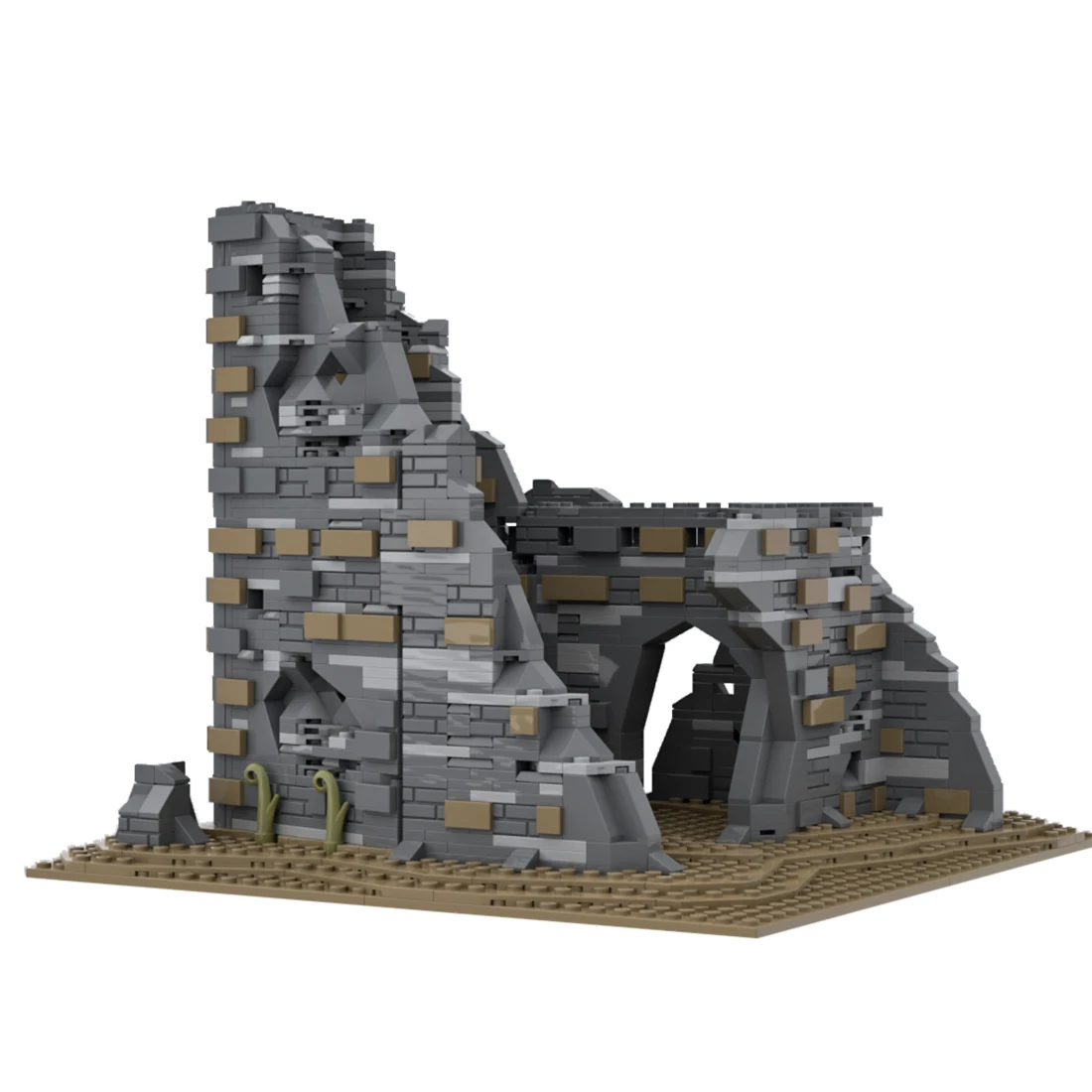 

Authorized Medieval Ruins Military War Scene Building Blocks MOC Set for kids adults (2179PCS)