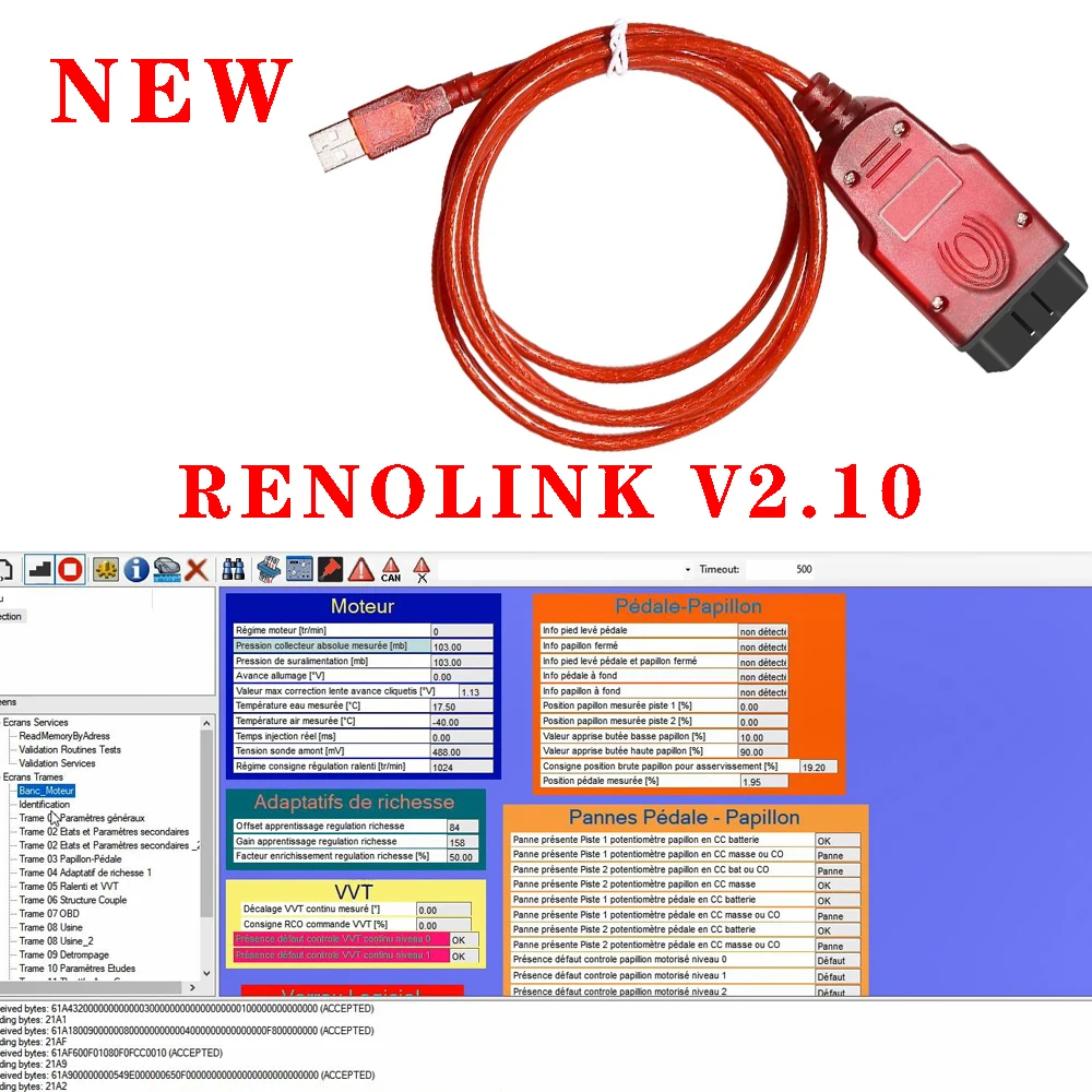 

Диагностический интерфейс Easy Renolink V2.10 OBD2 2025 для автомобилей Renault, программатор ECU, считыватели кодов Airb-ag
