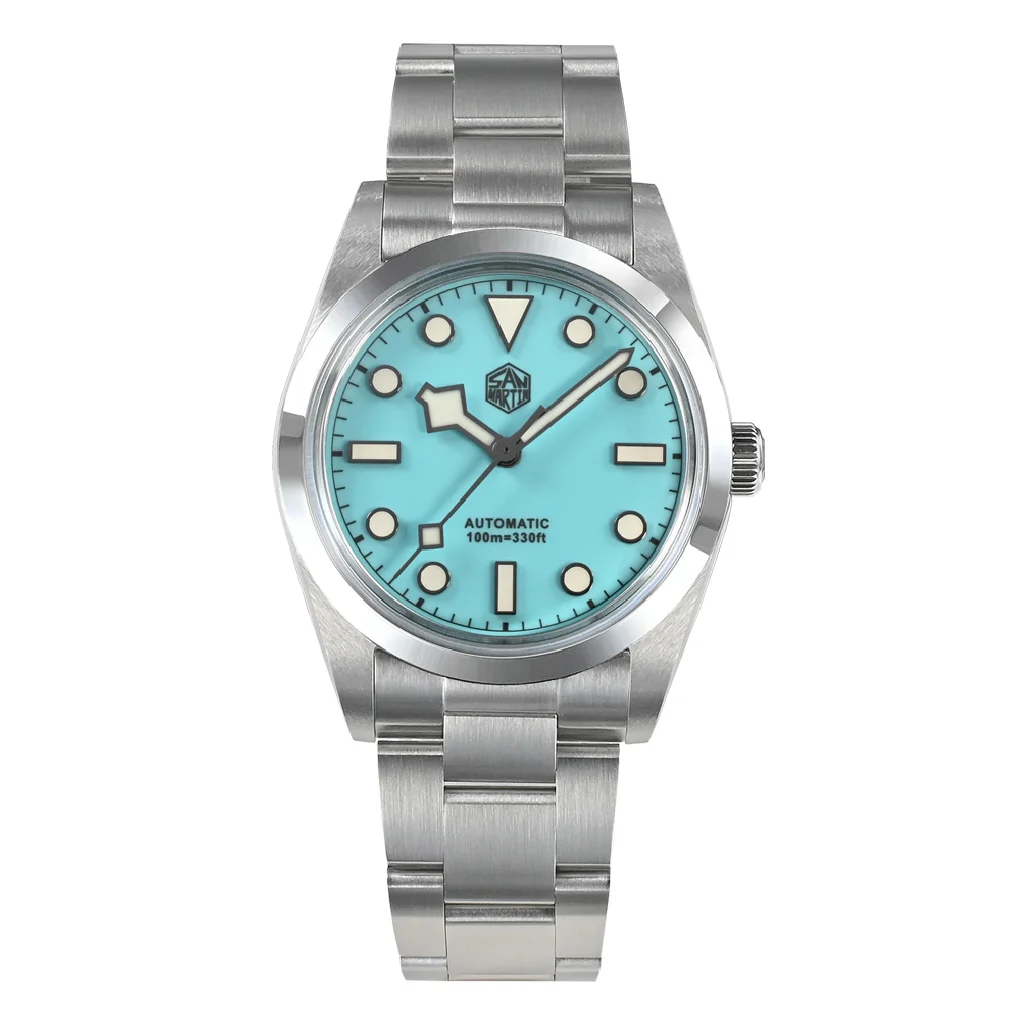 

San Martin Men Automatic Watch 37MM Luxury Watches Mechanical Wristwatch Sapphire 100m Waterproof BGW-9 Luminous PT5000 SW200