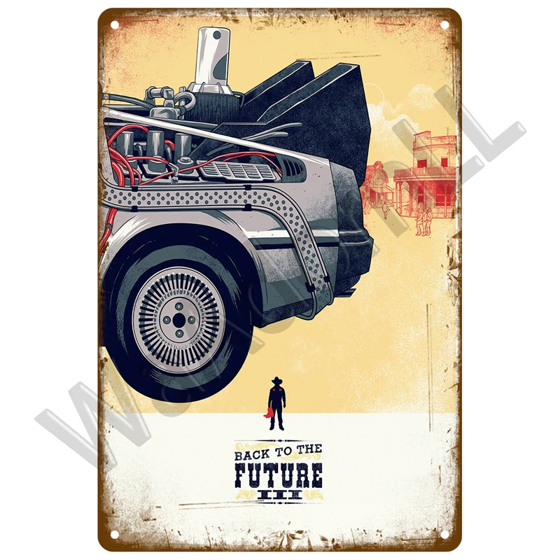 Винтажный постер с фильмами, ретро жестяная вывеска, эстетическая металлическая вывеска для гостиной, кинотеатра, промышленный деко, домашний металлический настенный декор, украшение