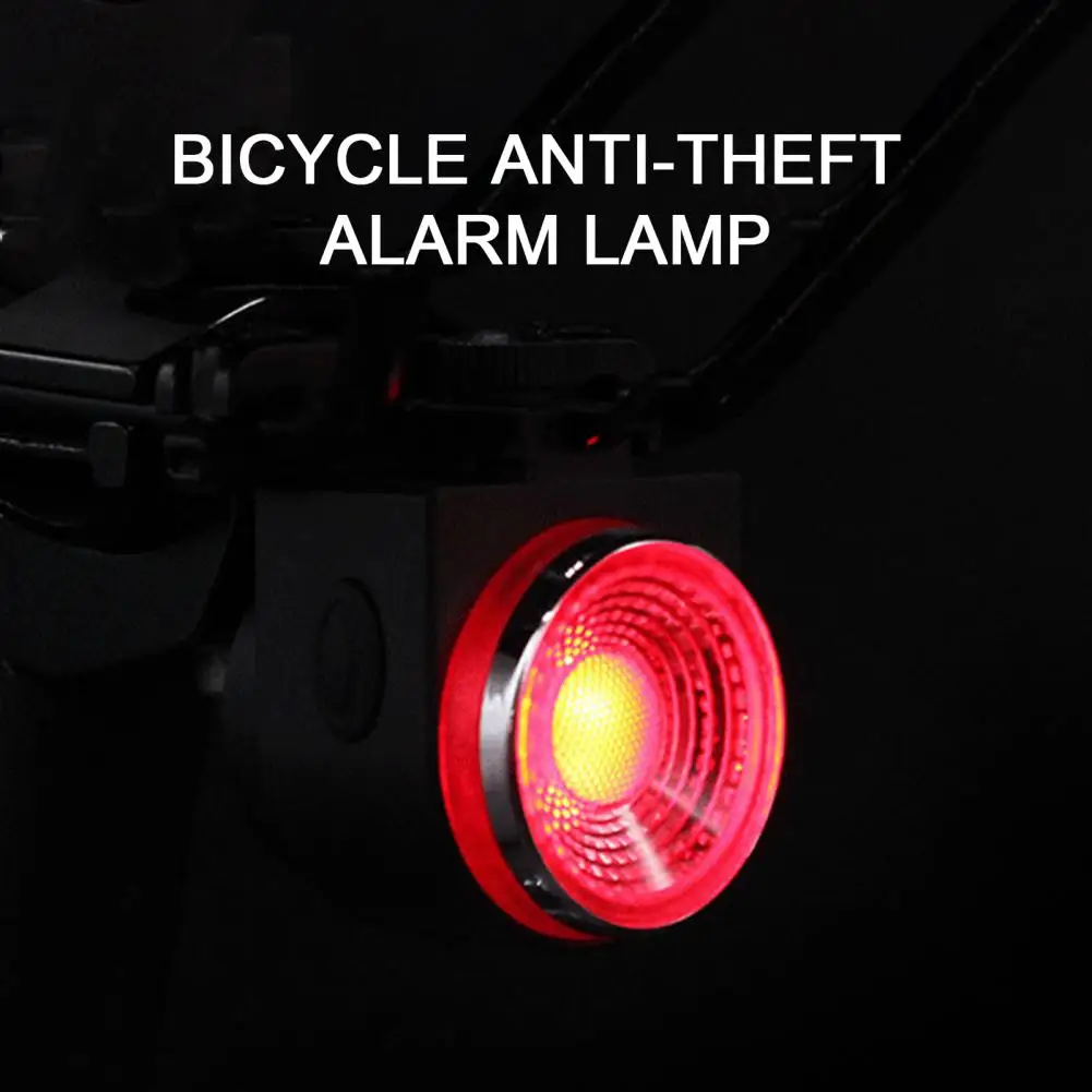 

1 Set Bike Taillight Wireless Remote Control Warning Taillight Anti-Rust Saddle Tail Light