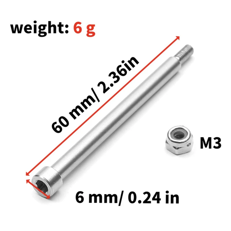 Для TRAXXAS X-Maxx 4X56 мм стальной PIN-код с А-образным рычагом гайкой M3 Big X 70510 LY04