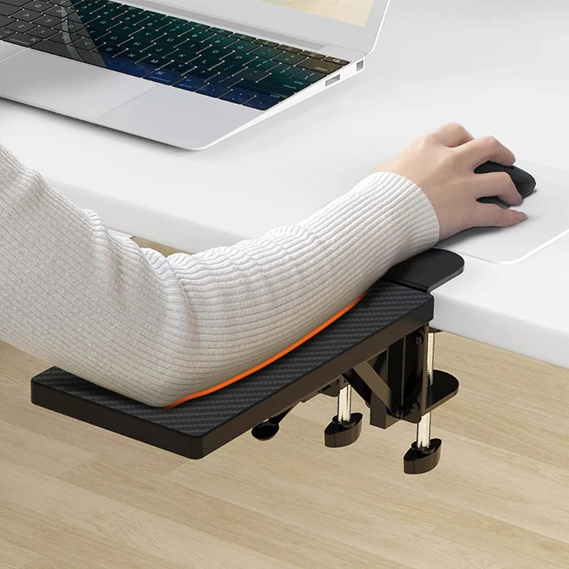 69HA Adjustable Arm Rest Support for Desk in Different Thickness Computer Wrist Extender Ergonomic Design Black | Компьютеры и офис