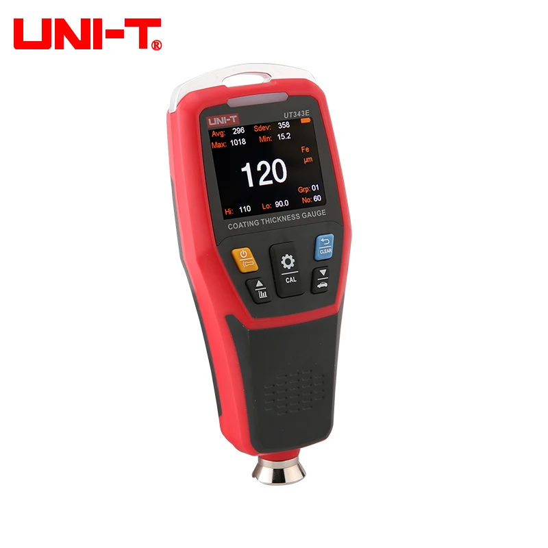 Фото Измеритель толщины покрытия UNI-T UT343E (0-2000 мкм) для автомобильной пленки и краски, прибор для измерения параметров A590 №4