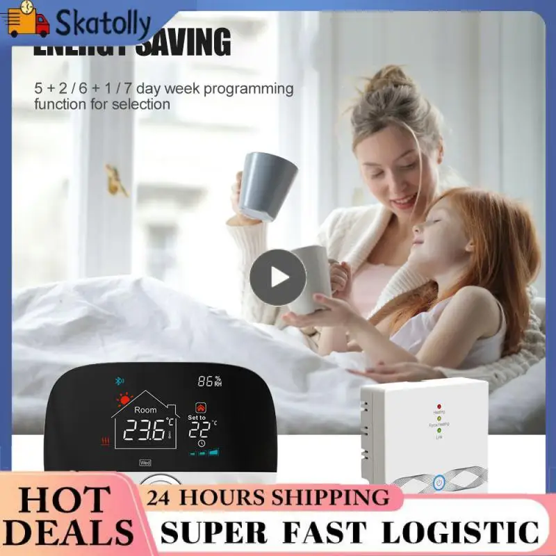 

Rf433 Rf433 Wireless Thermostat For Gas Boiler Water Heating Tuya Smart Heating Gas Boiler Temperature Controller Smart Home