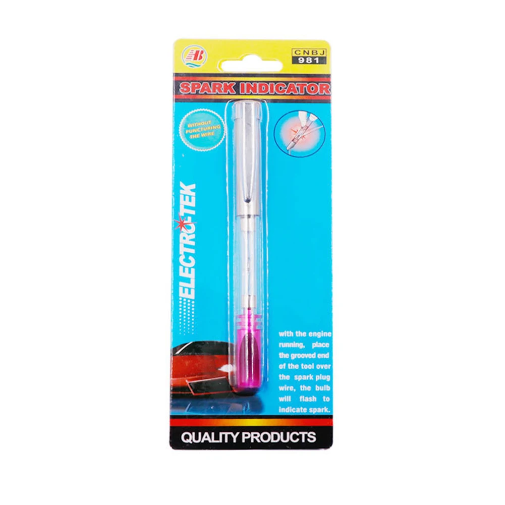 

Circuit Tester Spark Tester Car Ignition Detector For Passenger Vehicle LED Aluminum Auto Test Pen Wire Coil