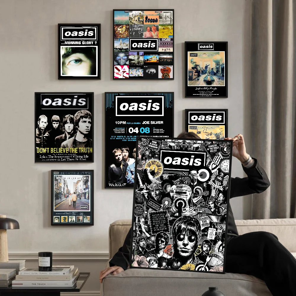 Группа T-The R-Rain крутые липкие постеры из фильма Оазис винтажный декор для комнаты