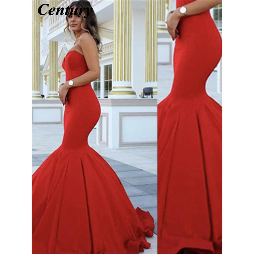 

Длинные вечерние платья век красного цвета, шикарные женские вечерние платья со шлейфом