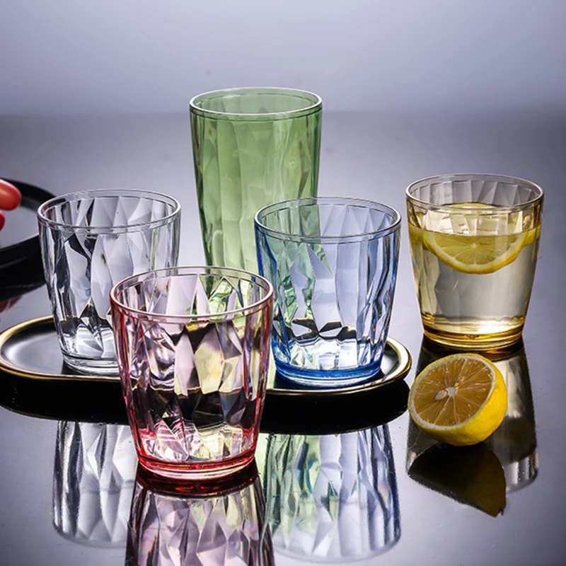 

Акриловые стаканы для питья, ударопрочные стаканы для воды, небьющиеся многоразовые стаканы для пива, шампанского, можно мыть в посудомоечной машине, Прямая поставка