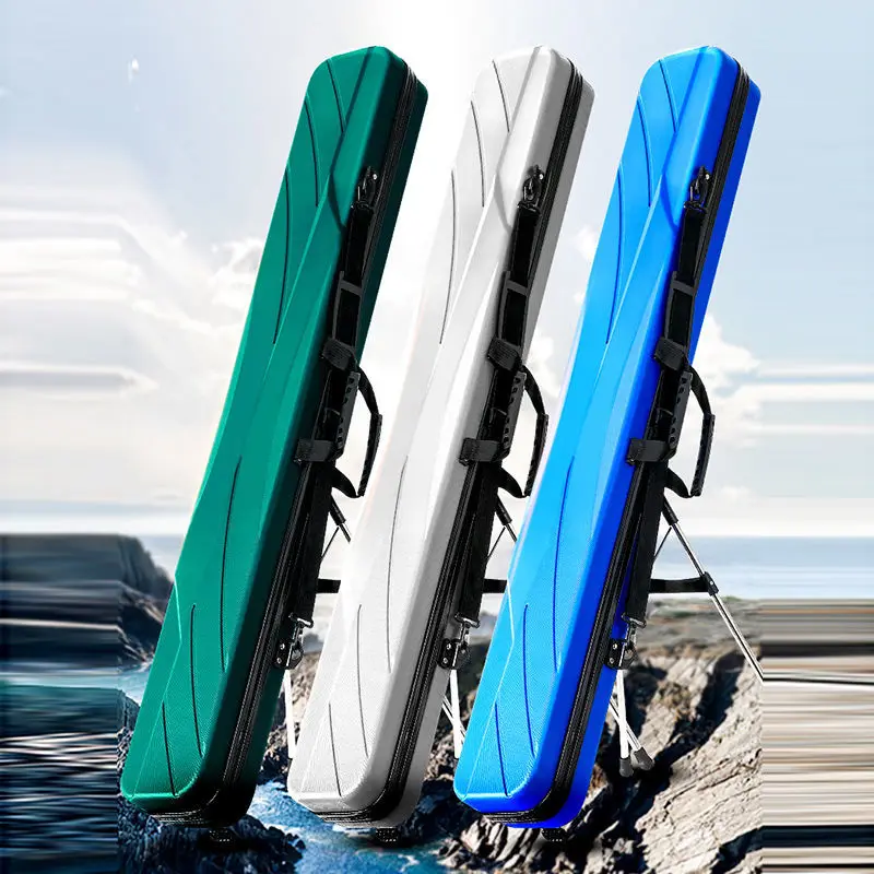 

130cm Fishing Rod Bag Tackle Pole Reel Lure Case 낚시 하드 케이스 Waterproof ABS Hard Case Cover Durable Storage Box 낚시가방