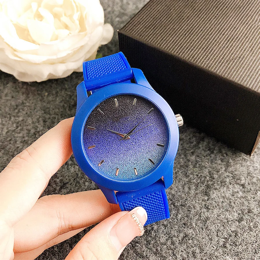 Brand Wrist Watches Fashion Men Women Ladies Girl Couples Crocodile Style Quartz Casual Silicone Band Clock LA15