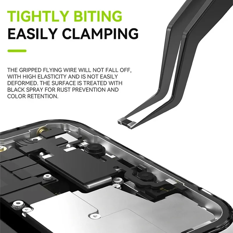 Luowei IS-20 Высокоточный Сверхтвердый Пинцет Из Углеродистой Стали Для Посадки Олова