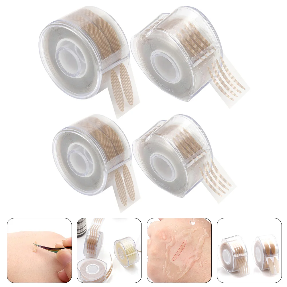 

4 Rolls Eyelid Stickers Double Eyelid Strips Eyelid Lifter Self-Adhesive Eye Tapes