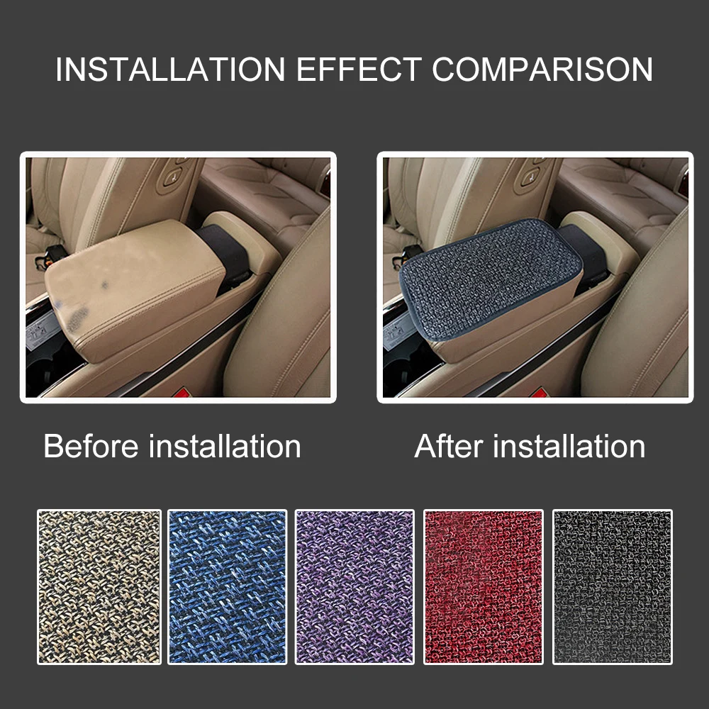 

Льняные аксессуары для автомобильного интерьера против царапин, Автомобильные украшения, защитная крышка, коврик, коврики для подлокотник...