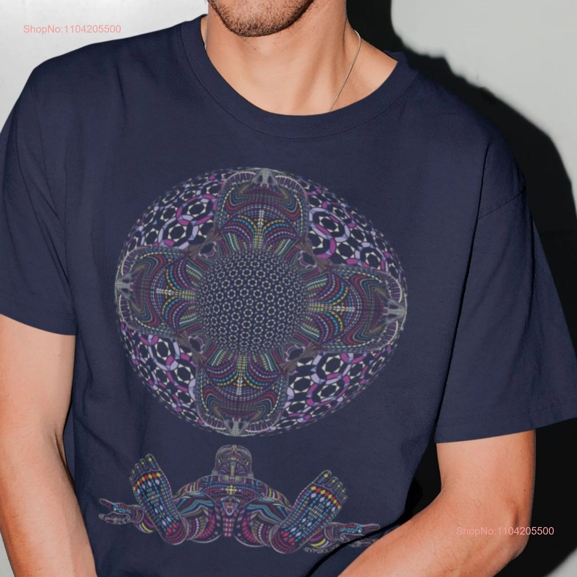 DMT психоделическая рубашка для мужчин Trippy T футболка духовная мужская HD с