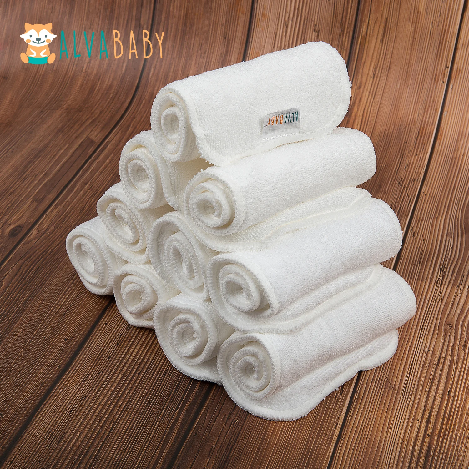 10 шт./партия Детские Многоразовые вкладыши из микрофибры