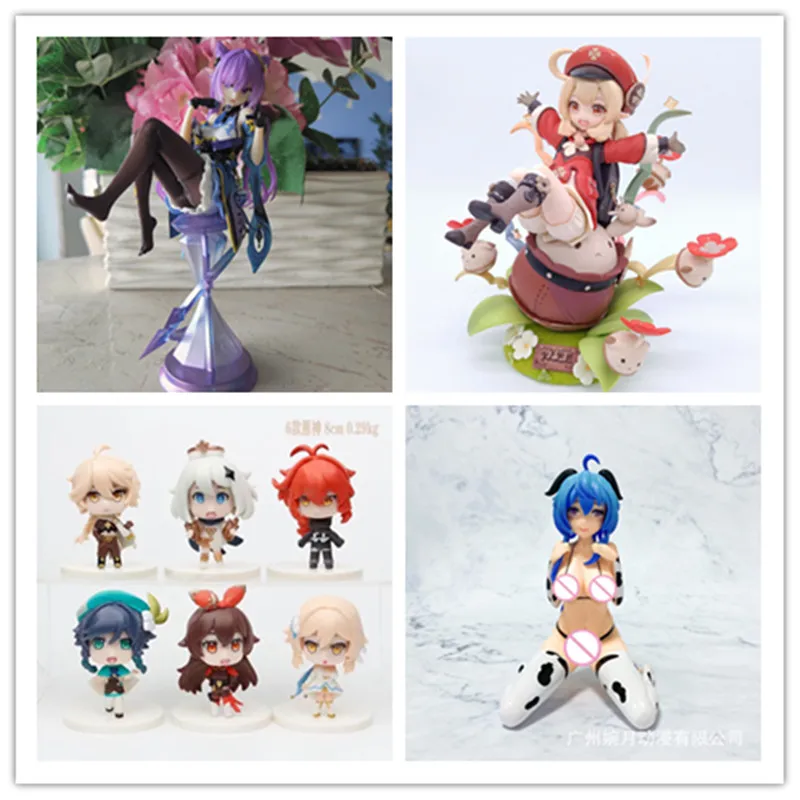 

17cm Genshin Impact Klee Hibana Knight Anime Figure Genshin Impact Paimon Action Figure 1/7 Klee Figurine Collection Model Doll