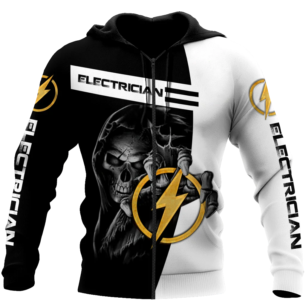 

Beautiful skull tattoo 3D full body print unisex luxury hoodie men sweatshirt zipper pullover casual jacket sportswear-177