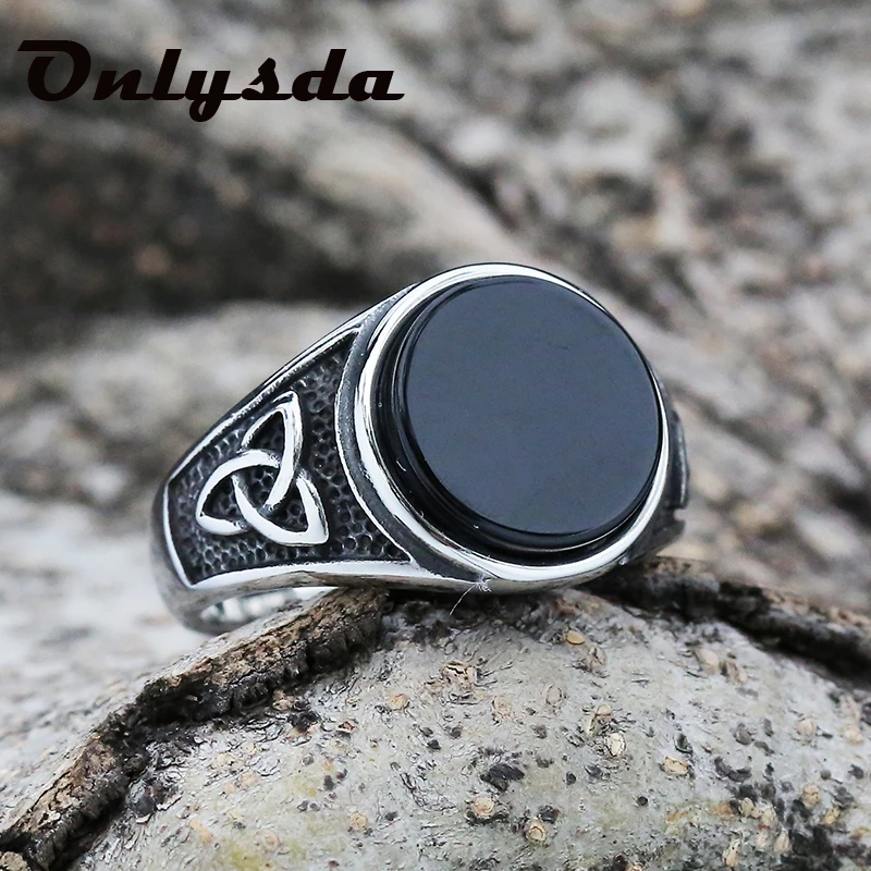 Прямая поставка кольцо из нержавеющей стали в стиле викингов кельтика мужской