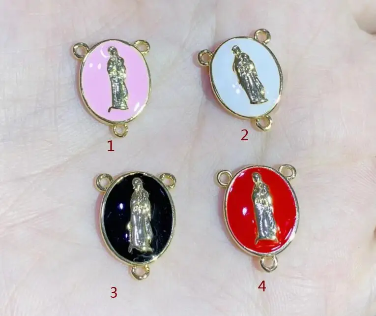 

1 шт. Дева Мария капает масло микро паве CZ очаровательные дизайнерские подвески Diy Ожерелье Подвески Ювелирные изделия fsg3