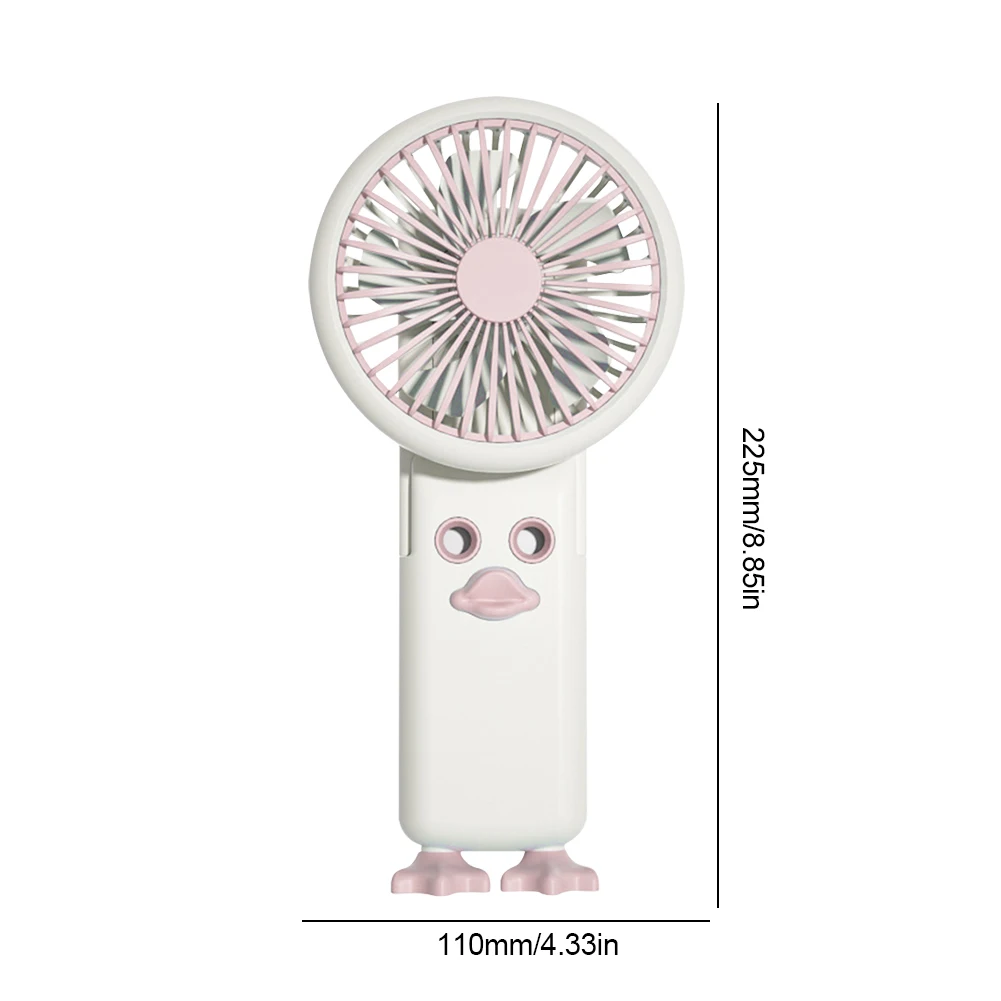 Портативный персональный вентилятор с USB-зарядкой мини-милый дизайн утки ручной