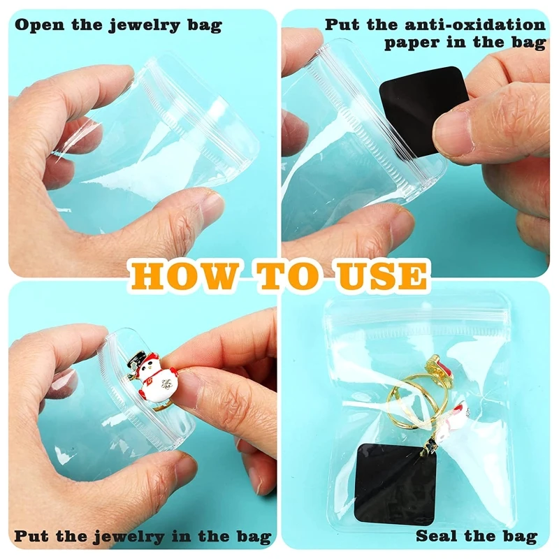 

120 шт., кармашки для ювелирных изделий, маленькая искусственная поверхность для удержания сережек, колец, ожерелий, прозрачная сумка-Органай...