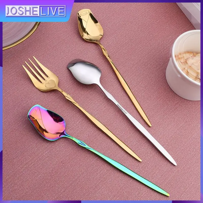 

Красочные цвета, десертная ложка, прочная зеркальная полировка, зеркальная ложка для кофе, зеркальная ложка для смешивания, вилки в стиле ре...