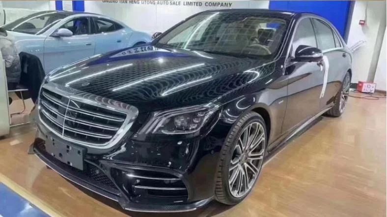 Для W222 Mercedes S-Class S450 S560 2019 2020 2021 2022 высококачественный бампер из углеродного
