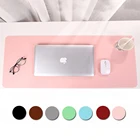 Большой коврик для мыши, очень большой нескользящий Настольный коврик из ПВХ, водонепроницаемый кожаный защитный Настольный коврик для игровой мыши, для работы в офисе