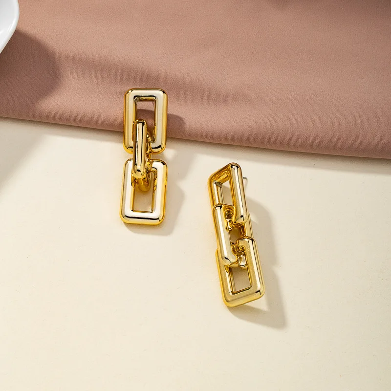 Серьги-цепочки из серебра 925 пробы высокого качества в стиле панк бохо женские