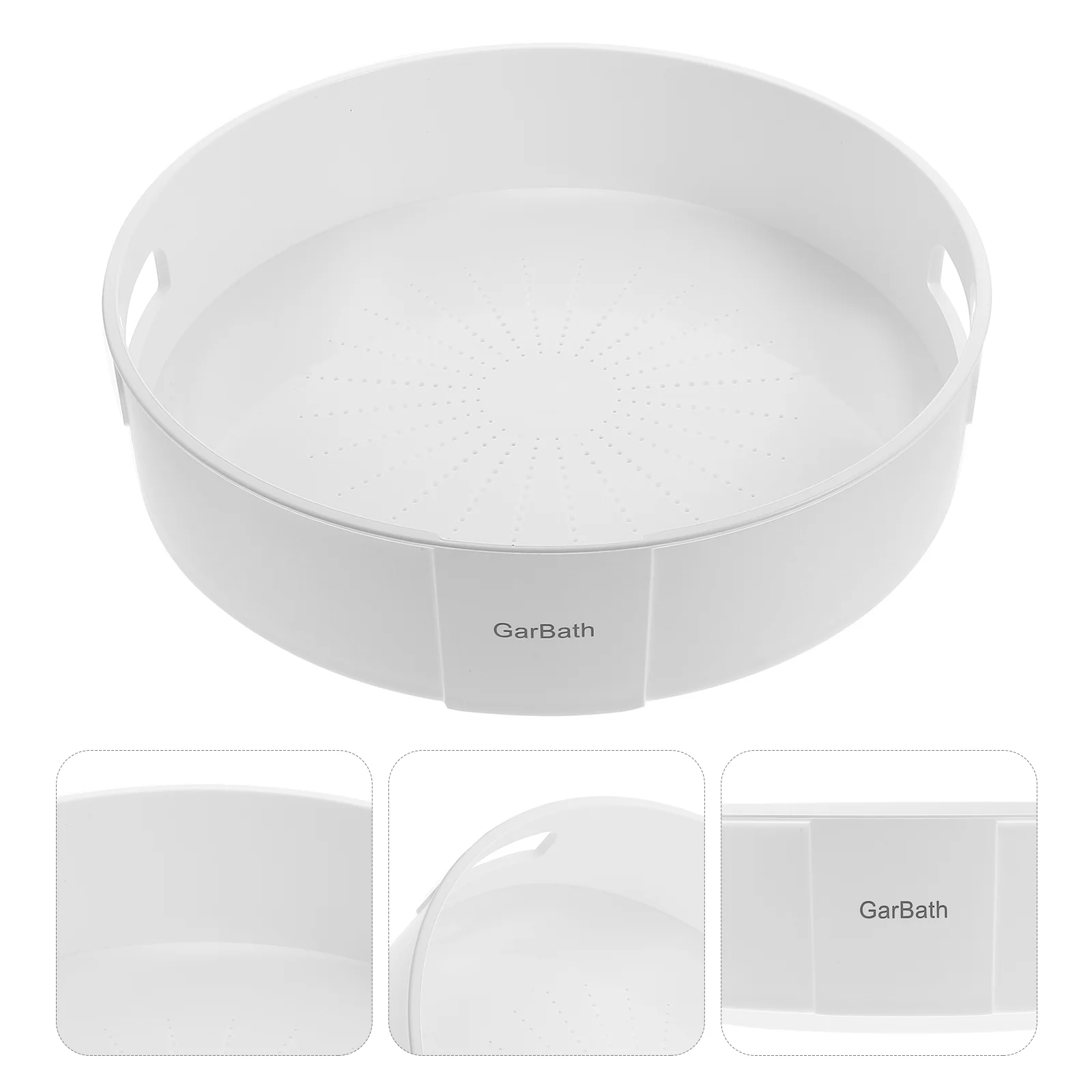 

Tray Organizer Rotating Turntable Rack Kitchen Holder Makeupcondiment Storage Cabinetjewelry Plate Skincare Seasoning Tank
