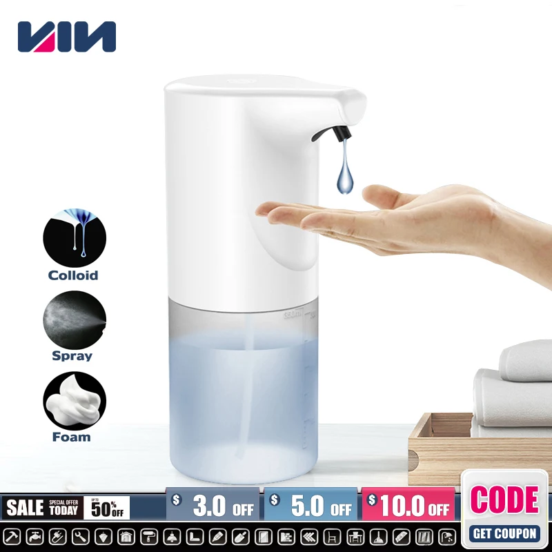 

Automatic Induction Foam Soap Spray Liquid Hand Washing Sanatizer Dispenser Intelligent Touchless Sensor Dispenser Auto 350ML