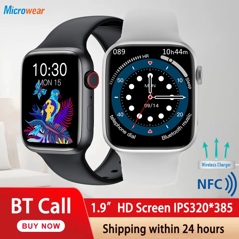

2022 New Men Smartwatch Blue Tooth Call Sport Fitness 1.9inches HD Bracelet Heart Rate Monitor NFC Women Waterproof Smart Watch