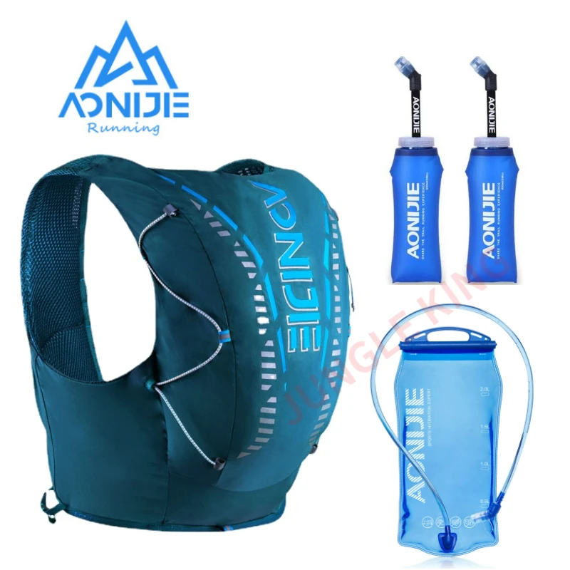 AONIJIE C962 600ML Update 12L Sports Off Road Backpack Running Hydration Bag Vest Soft For Hiking Trail Cycling Marathon Race 2L