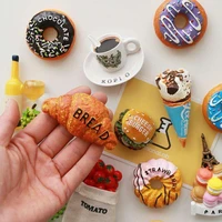 nordic ins creative cute 3d stereoscopic refrigerator magnetic paste simulation food decoration magnet home decoration gifts